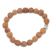 Pulseira Rudraksha Natural com Buddah